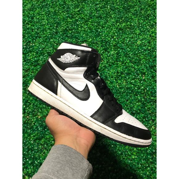 Air Jordan Retro 1 Og High Black/White 2014 Size 11M No Box 555088-010 - Picture 5 of 11